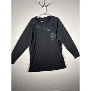 Honolua Hawaii Rash Guard Kids XL Gray SPF 20 Long Sleeve Surf Beach Shirt Youth